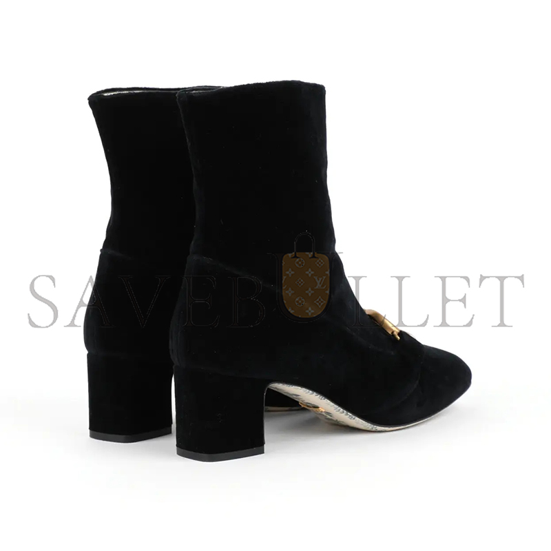 Gvc*1 double g logo velvet boots